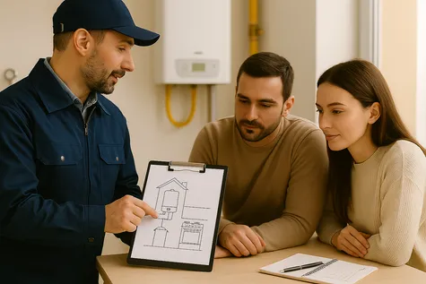 Técnico explica el proceso de instalación del gas natural