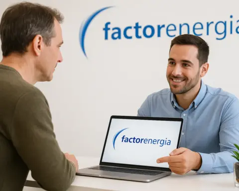 Trabajador de Factor Energía informa a usuario sobre sus tarifas de Gas.