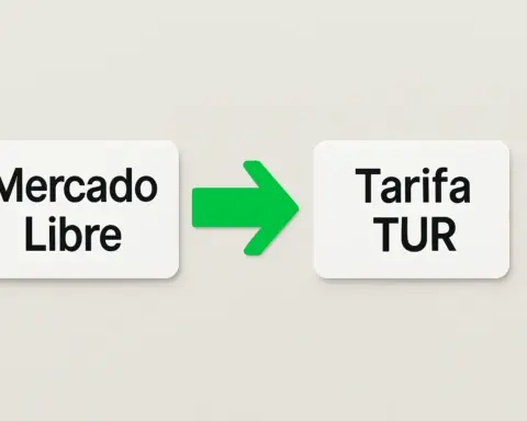 Gráfico mostrando el cambio del Mercado Libre de gas a la Tarifa Regulada (TUR).